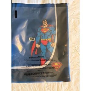 Kids Superman Athletic Shorts Size S (6/7)  Blue Mesh Activewear  DC Comics